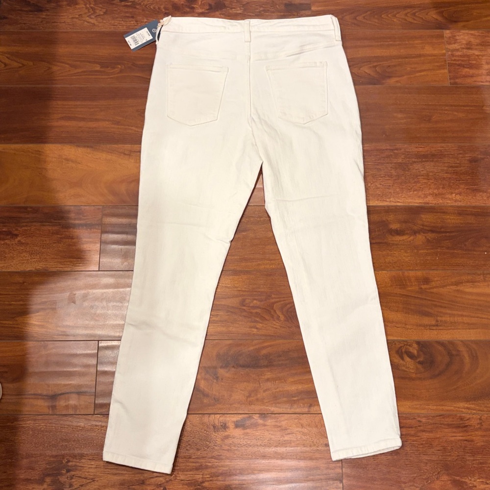 Universal Threads High Rise Skinny White Denim Jeans Size 10 NWT - Picture 12 of 12